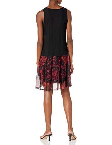 Desigual Vest_Canton Vestido Casual, Negro, XS para Mujer