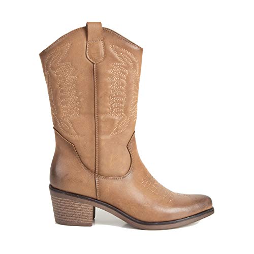 D.Franklin Botas cowbpy Haut, Mujer, Arena, 41 EU