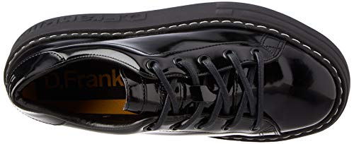 D.Franklin gumme v,2, Zapatos de Cordon en Charol en Piso Plataforma Mujer, Negro, 37 EU
