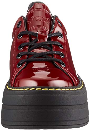 D.Franklin gumme v,2, Zapatos de Cordon en Charol en Piso Plataforma Mujer, Rojo, 41 EU