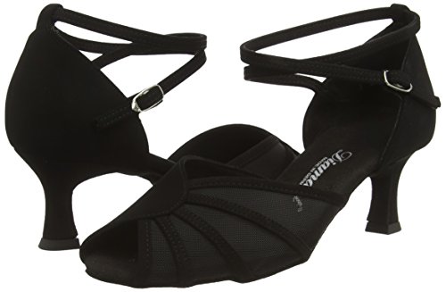 Diamant Diamant Damen Latein Tanzschuhe 020-077-040 - Zapatos de Baile - Standard & América, Color Negro, Talla 40