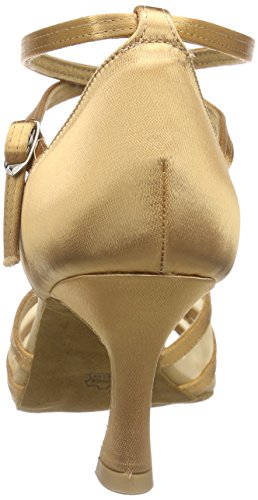 Diamant Diamant Damen Latein Tanzschuhe 035-087-087 - Zapatos de baile - standard & latino para mujer, Beige, 40