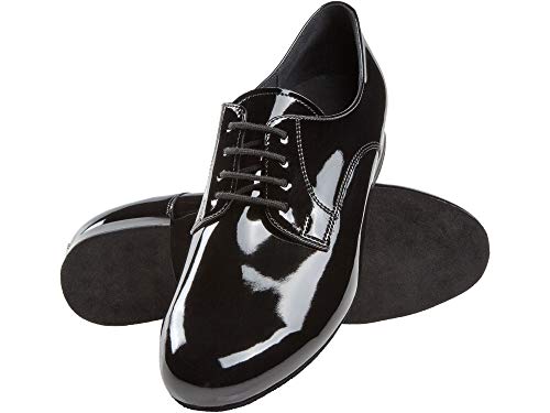 Diamant Hombres Zapatos de Baile 179-025-038 - Charol Negro - Confort - 2 cm Standard [UK 11]
