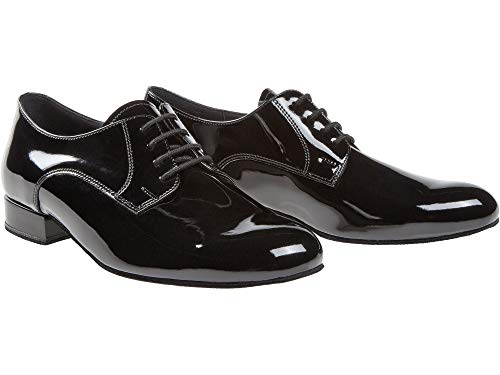 Diamant Hombres Zapatos de Baile 179-025-038 - Charol Negro - Confort - 2 cm Standard [UK 11]