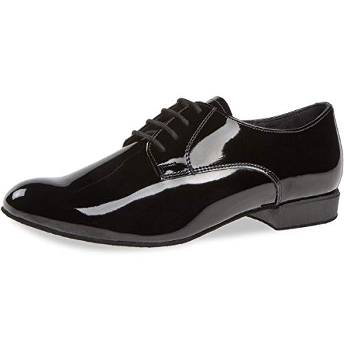 Diamant Hombres Zapatos de Baile 179-025-038 - Charol Negro - Confort - 2 cm Standard [UK 11]