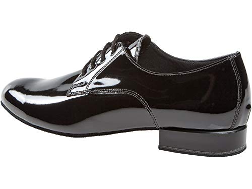 Diamant Hombres Zapatos de Baile 179-025-038 - Charol Negro - Confort - 2 cm Standard [UK 11]
