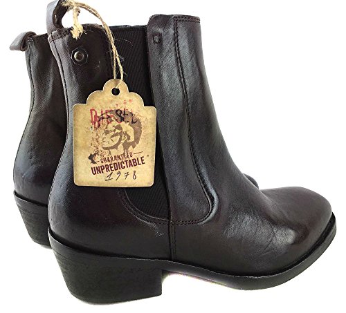 Diesel Botines para Mujer SQUAR D-Chelsy - botín (EUR 36, Negro)