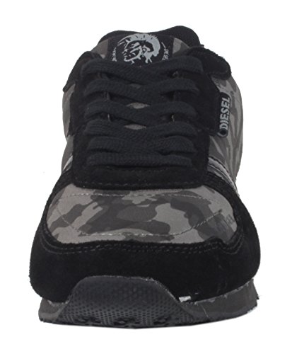 Diesel - Caña baja de material sintético mujer, color negro, talla 40