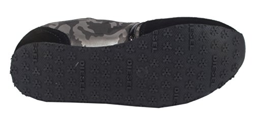 Diesel - Caña baja de material sintético mujer, color negro, talla 40