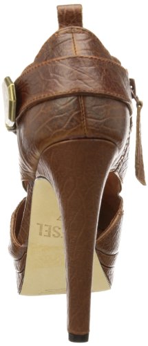 Diesel Delilah - Punta Abierta de Cuero Mujer, Color marrón, Talla 40