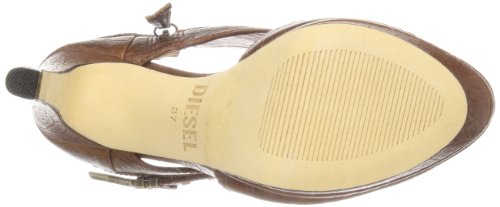 Diesel Delilah - Punta Abierta de Cuero Mujer, Color marrón, Talla 40