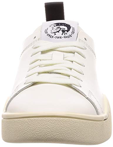 Diesel S-Clever Ls W-Sneakers para mujer, blanco (Blanco Star/Negro), 39 EU