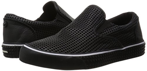Diesel Zapatillas Slippers Mujer Cuero Genuino Laika (EUR 37, Negro)