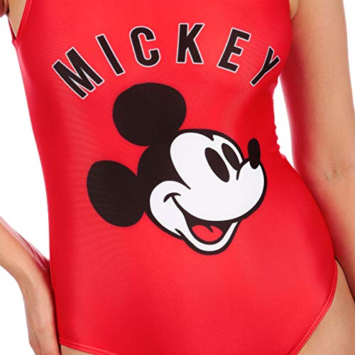 Disney Bañador para Mujer Mickey Mouse Rojo Medium