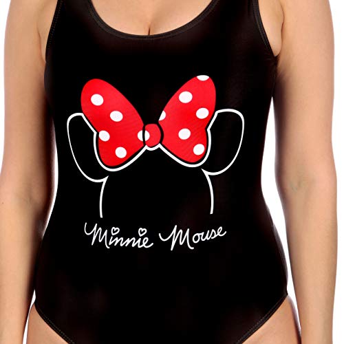 Disney Bañador para Mujer Minnie Mouse Negro X-Large