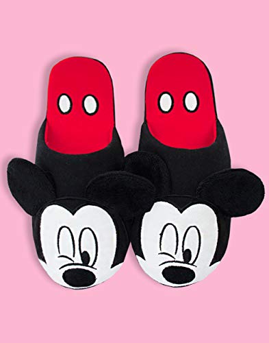 Disney Mickey Mouse Partial 3D Adultos - Zapatillas de casa para Mujer