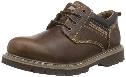 Dockers 23DA005 - Zapatos de cordones de cuero para hombre, color marrón (desert 460), talla 43