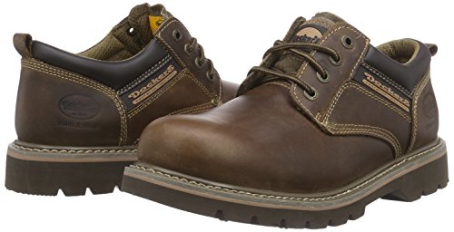 Dockers 23DA005 - Zapatos de cordones de cuero para hombre, color marrón (desert 460), talla 43