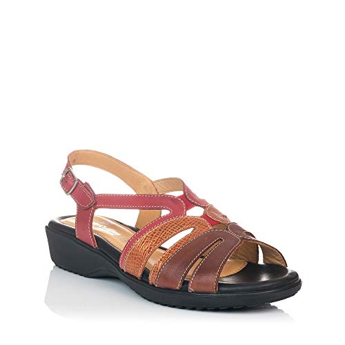 DOCTOR CUTILLAS 33857 Sandalia Piel Confort Mujer Rojo 41