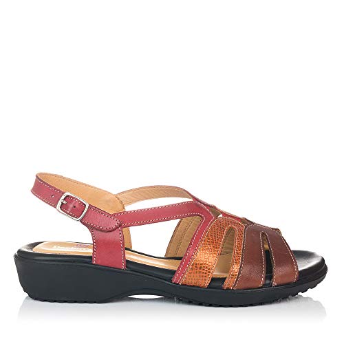 DOCTOR CUTILLAS 33857 Sandalia Piel Confort Mujer Rojo 41