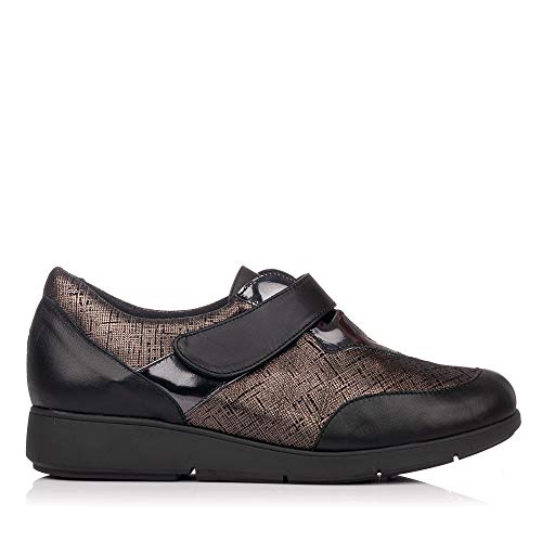 DOCTOR CUTILLAS 56812 Deportivo Piel Ancho Especial Mujer Negro 40