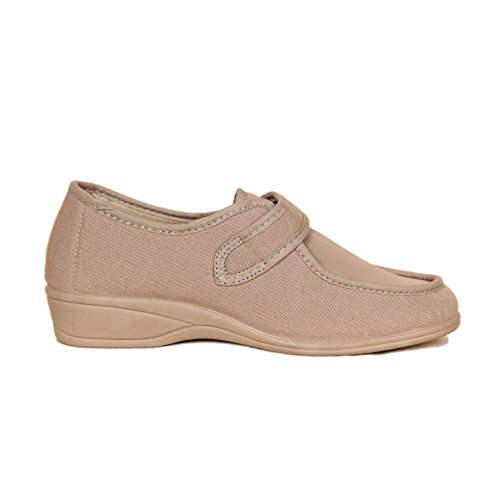 DOCTOR CUTILLAS 706 Zapatilla Velcro Confort Mujer Tostado 39