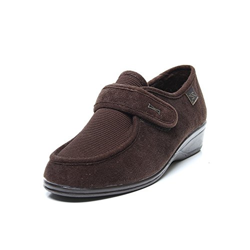 Doctor Cutillas 771 - Zapato Velcro Licra Marrón mujer, color marr?n, talla 37