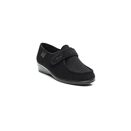 Doctor Cutillas 771 - Zapato Velcro Licra Negro mujer, color negro, talla 37