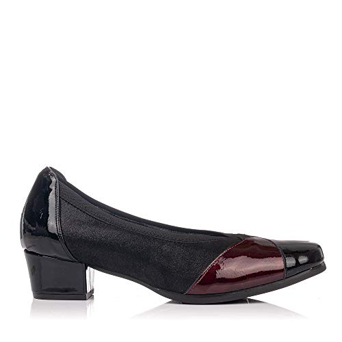 DOCTOR CUTILLAS 81675 Salon Ancho Especial Tacon Mujer Negro 40