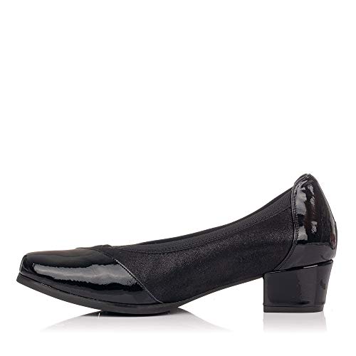 DOCTOR CUTILLAS 81675 Salon Ancho Especial Tacon Mujer Negro 40