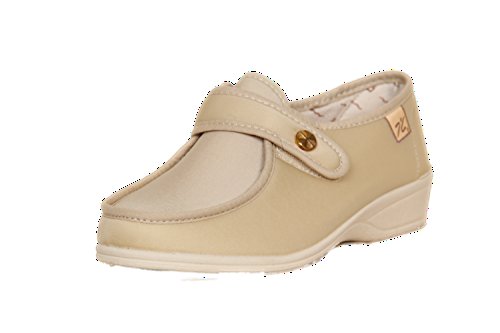 Doctor Cutillas cut746 - Zapatilla Lycra con Velcro Beige, Color Beige, Talla 39