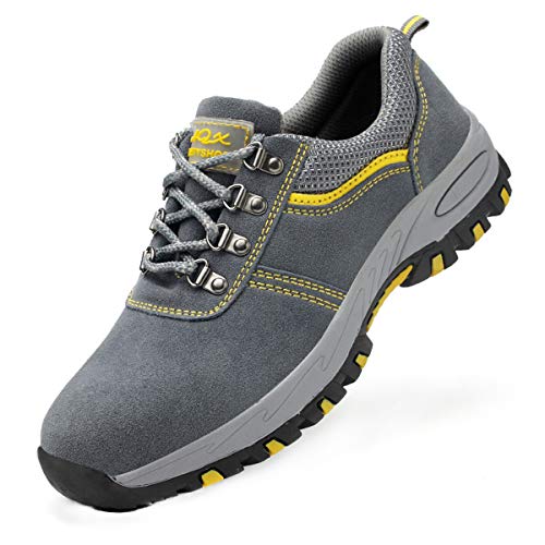 UCAYALI Zapatos de Seguridad Hombre Unisex Zapatillas de Trabajo con Puntera de Acero Calzado Antideslizante Transpirables Industriales