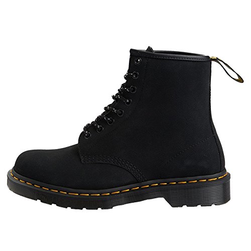 Dr. Martens 1460 8 Eye Boot, Botas de cuero Unisex, Negro (Black Greasy), 44 EU