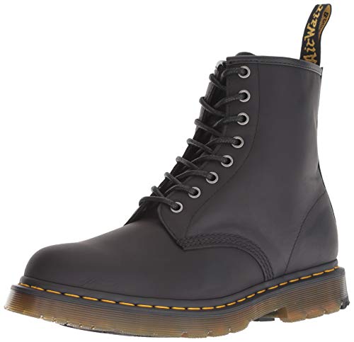 Dr. Martens 1460 8 Eye Boot, Botas de cuero Unisex, Negro (Black Greasy), 44 EU