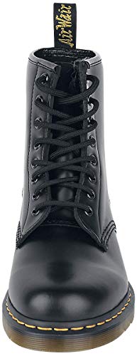 Dr. Martens 1460 - Botas Militares de Mujer, Negro (Black Smooth), 38 EU