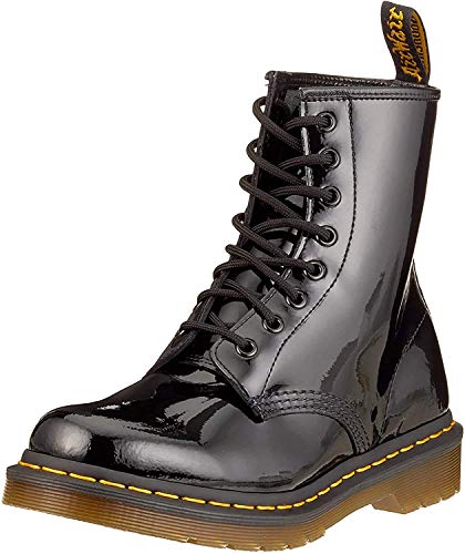 Dr. Martens 1460 Patent, Botines de cuero Mujer, Negro (Black), 41