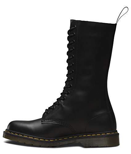 Dr. Martens 1914Z Smooth Black - Botas militares, color: Negro, Negro, 39