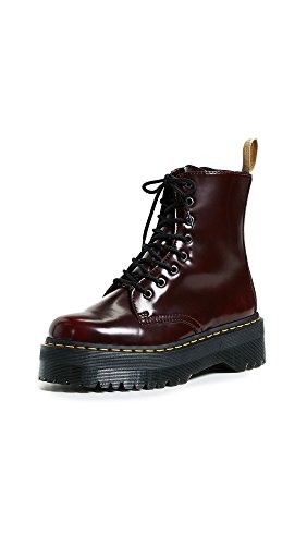 Dr. Martens 2976 botina vegano rojo cereza Cambridge Cepillo rojo burdeos 21802600, Dr. Martens Schuhe Damen:38