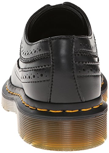 Dr. Martens 3989 Felix Rub Off Black, Zapatos de Cordones Brogue Mujer, Negro-Negro, 38 EU
