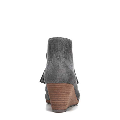 Dr. Scholl's Mujeres Dakota Punta Cerrada Botas de Moda, Grey Microsuede, Talla 6.5