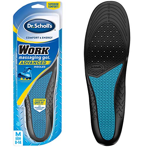 Dr. Scholl's Plantillas de trabajo Comfort and Energy para hombres, 1 par, talla 8-14