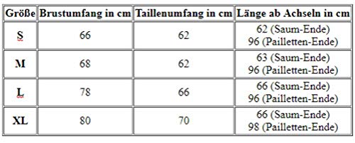Dreamgirl Disfraz de Charleston rojo rubí años 20, fiesta temática carnaval (XL)