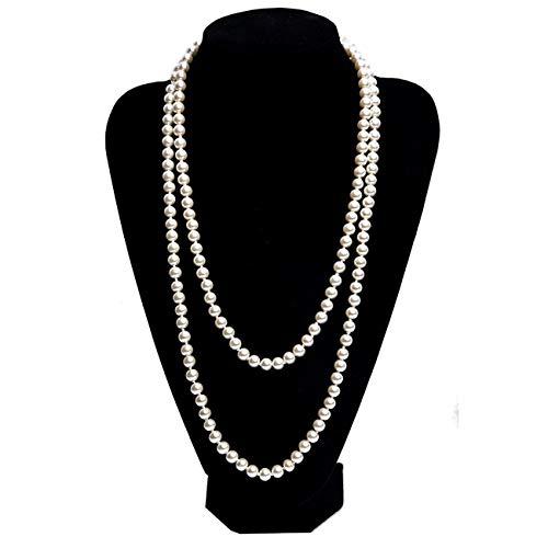 DRESHOW 1920s Accesorios Set Años 20 Fiesta Disfraz Gran Gatsby Diadema, Collar, Guantes,Pendientes, Porta Cigarrillos para Mujeres