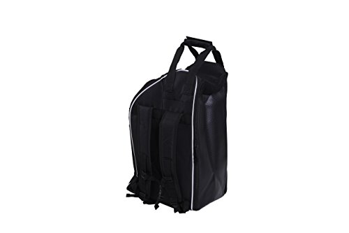 Driver13 ® mochila para botas de montar mochila deluxe con compartimento para casco para botas botas de montar negro
