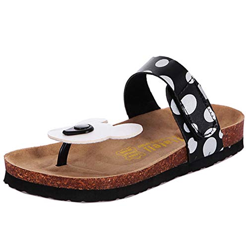 DunaCuna Mujer Chanclas Zapatos Mickey Mouse Mulas Sandalias Chanclas Zapatos Red 43 Asiática