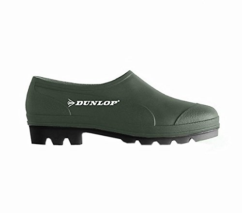 Dunlop Bicolour Zapato Cerrado Professional, Verde/Negro, 43