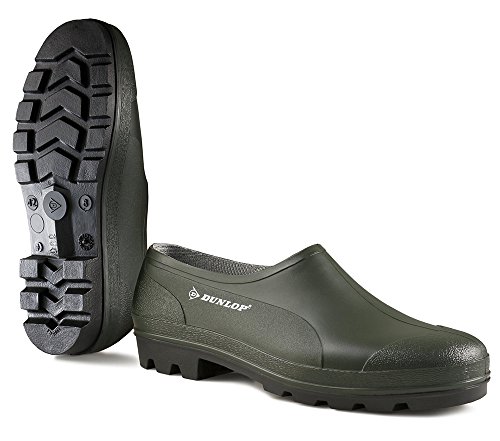 Dunlop Bicolour Zapato Cerrado Professional, Verde/Negro, 43