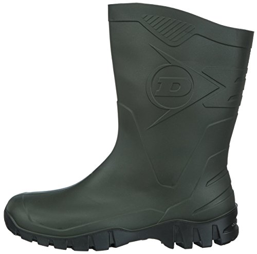 Dunlop - Botas de agua cortas Dee (talla 45, color verde oliva)
