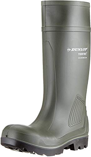 Dunlop - Botas de Agua Purofort Profesionales de Trabajo C462933 para Chico Hombre (46 EUR) (Verde)