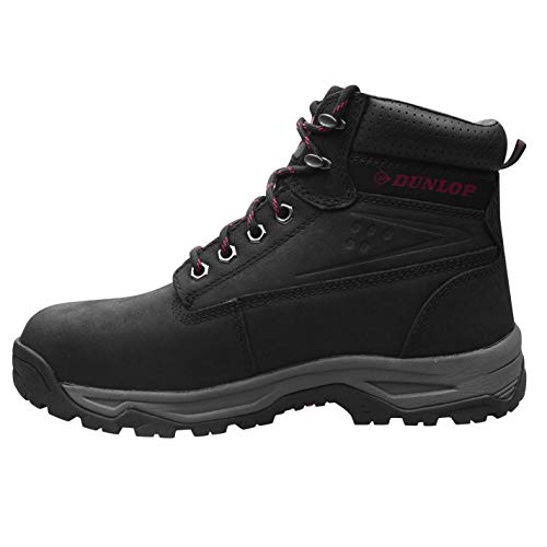 Dunlop Mujer On Site Botas De Seguridad Con Punta De Acero Negro EUR 39